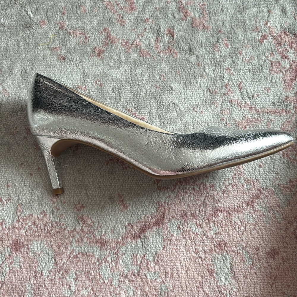 Silver Pointed Toe Heel (Wide Width) - image 7